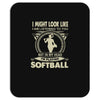 i might look like i'm playing softball Mousepad