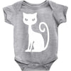 white cat funny Baby Onesie