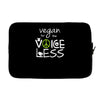 vegan for the voiceless Laptop sleeve