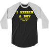 i kissed a boy 3/4 Sleeve Shirt