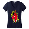 warning Women's V-Neck T-Shirt