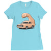 muscle car Ladies Fitted T-Shirt