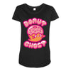 donut ghost Maternity Scoop Neck T-shirt