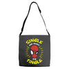 friendly neighborhood single man Adjustable Strap Totes