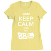 keep calm and hit 88 mph time travel Ladies Fitted T-Shirt