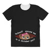 October Peeking Out Baby Girl All Over Women's T-shirt