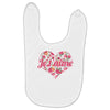 Jet'aime Flower Heart Baby Bibs