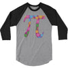 spring pi tshirts  flowery colorful pi day gifts 3/4 Sleeve Shirt