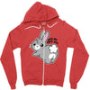 kiss my soft ass Zipper Hoodie