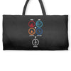Bong Mathematics design with Earth, Fire, Air, Water and bong icons Weekender Totes