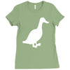 cool duck retro Ladies Fitted T-Shirt