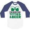 st. patrick's day titties and beer 3/4 Sleeve Shirt