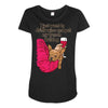 hi quality frenchie Maternity Scoop Neck T-shirt