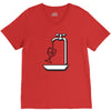 wine V-Neck Tee