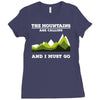 the mountains are calling Ladies Fitted T-Shirt