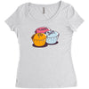 treat yo self Women's Triblend Scoop T-shirt