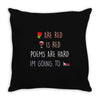 are red is red Throw Pillow