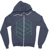 stacked Zipper Hoodie