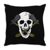 skull axe Throw Pillow