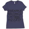 pineapple pizza Ladies Fitted T-Shirt