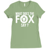 what does the fox say Ladies Fitted T-Shirt