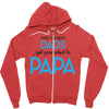 Only the Best Dads get Promoted to Papa Zipper Hoodie