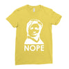 nope Ladies Fitted T-Shirt