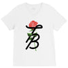 Tessa Brooks Rose V-Neck Tee
