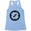 clock black Racerback Tank