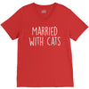 married with cats V-Neck Tee