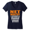net worthy basketball Women's V-Neck T-Shirt