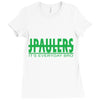 jake paulers green Ladies Fitted T-Shirt
