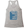 home is where the pants aren't Racerback Tank