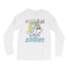 unicorns are born in august cute unicorn Long Sleeve Shirts