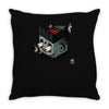 rockabilly by thinkd d55orxl Throw Pillow