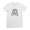 Skull Ghost Ladies Fitted T-Shirt