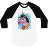 unicorn nerd graphic 3/4 Sleeve Shirt