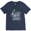 Family Trip To Moon V-Neck Tee