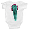 headphones girl Baby Onesie