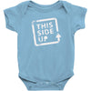this side up funny drinking Baby Onesie