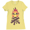 bonfire Ladies Fitted T-Shirt