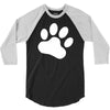 paw sticker vinyl decal 3/4 Sleeve Shirt