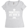 princesses are born in june Women's Triblend Scoop T-shirt