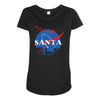 santa nasa parody Maternity Scoop Neck T-shirt