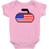 usa curling Baby Bodysuit