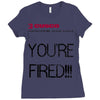 back to the future you are fired Ladies Fitted T-Shirt