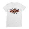 June Peeking Out Baby Boy Ladies Fitted T-Shirt