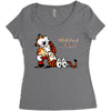 calvin hobbes Women's Triblend Scoop T-shirt