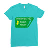 gps logo free exit 63 beach haven Ladies Fitted T-Shirt