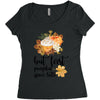 but first pumpkin space latte Women's Triblend Scoop T-shirt